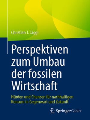 cover image of Perspektiven zum Umbau der fossilen Wirtschaft